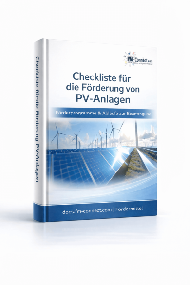 Checkliste für Förderung Photovoltaikanlagen im Facility Management Cover