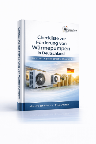 Checkliste für Förderung Wärmepumpen Deutschland im Facility Management Cover 